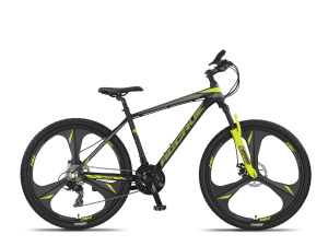 Altec Accrue MTB 27.5 Inch Unisex 21SP Mechanical disc brake Black/Yellow
