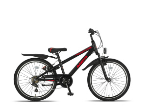 Altec Dakota MTB 24 Inch Junior 7V V-Brakes Zwart