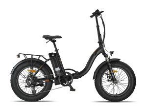 Altec Focus-S Fatbike Vouwfiets 20 Inch Unisex 8SP Coaster Brake Matte black