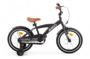 AMIGO Explorer-S1 16 Inch Boys Coaster Brake Black/White