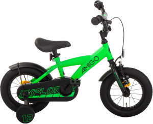 AMIGO Explorer 12 Inch Boys Coaster Brake Green/Black
