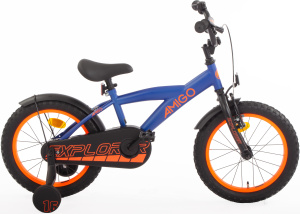 AMIGO Explorer 16 Inch Boys Coaster Brake Blue/Orange