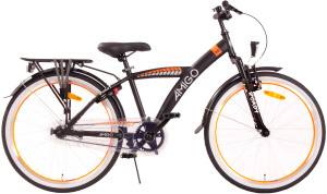 AMIGO Roady 24 Inch Jongens Terugtraprem Zwart/Oranje