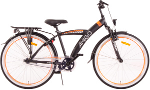 AMIGO Roady 26 Inch Boys Coaster Brake Black/Orange