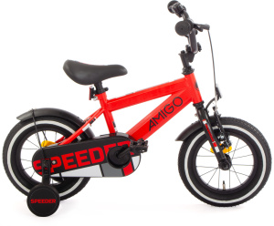 AMIGO Speeder 12 Inch Boys Coaster Brake Red/Black