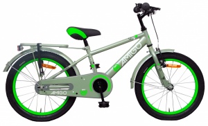 AMIGO Sports 18 Inch Jongens Terugtraprem Grijs/Groen