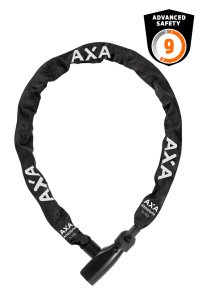 AXA Absolute Kettingslot 110 cm Ø 7 mm Auto-Click Zwart