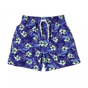Beco zwemshort jongens polyester donkerblauw/groen