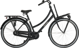 Bimas Transporter 1.0 28 Inch Dames Terugtraprem Matzwart