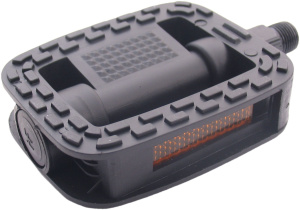 Edge Comfort Pedal Set Anti-slip with Reflector Black