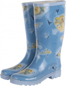Esschert Design regenlaarzen Oceaan rubber blauw