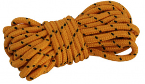 Eurotrail scheerlijnen 4 meter nylon oranje/zwart 4 stuks
