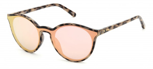 Fossil zonnebril 3108/G/S dames cat. 3 rond bruin/roségoud