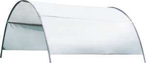 Intex zwembadoverkapping 375 x 300 cm polyester wit/grijs