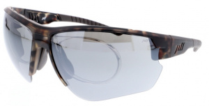 Jill Sport sportzonnebril unisex rechthoekig cat. 3. bruin/grijs