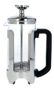 KitchenCraft cafetière Le'Xpress 350 ml RVS/glas zilver