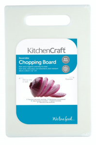 KitchenCraft snijplank 30 x 20 cm polyetheen wit