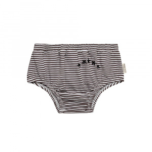 Little Indians broekje Brown Stripe katoen bruin/wit