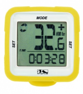 M-Wave Cycling XIV Silicon 14 Functions Wireless Yellow