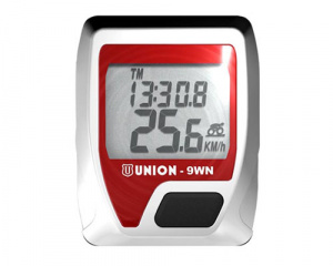 Union bike 9WNcomputer wireless red/silver 9 functions