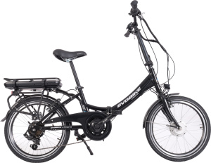 自転車 MINERVA Minerva E-Folding Evobike 20 Inch 33 cm Unisex 7V V-Brakes Zwart