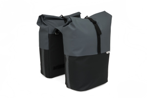 New Looxs Nyborg Double Bicycle Bag 34 Liter Dark Gray/Black
