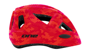 One Racer Bicycle Helmet Adjustable Junior Red