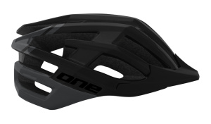 One MTB Race Bicycle Helmet Adjustable Black/Dark Gray