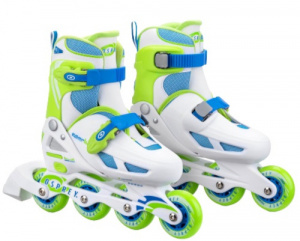 Osprey inlineskates Velocity polypropyleen 82A wit/groen