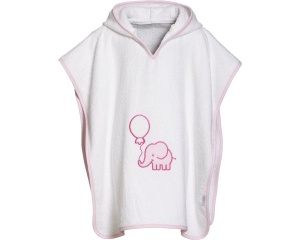 Playshoes badponcho olifant roze meisjes