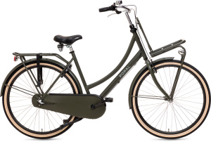 Popal Daily Dutch Basic+ 28 Inch Dames 3V Terugtraprem Legergroen