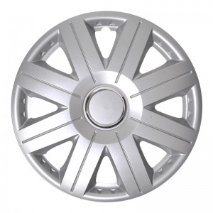 ProPlus wieldoppen Cosmos 14 inch zilver set van 4