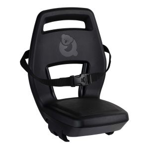 Qibbel Junior 6+ Fahrradsitz hinten mit Gepäckträgerhalterung Schwarz