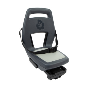Qibbel Junior 6+ Fahrradsattel hinten mit MIK-HD System Schwarz/Grau