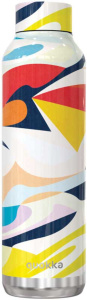 Quokka thermosfles Solid Abstract RVS 630 ml wit/geel/blauw
