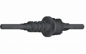 Shimano achteras 187 mm SG-C6060 Nexus staal zwart