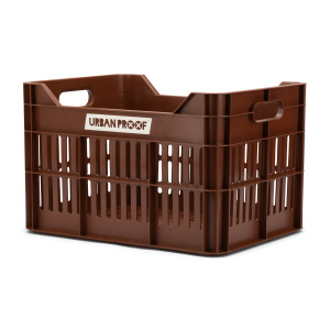 Urban Proof Click Fietskrat 30 liter Gerecycled Kunststof Deep Brown