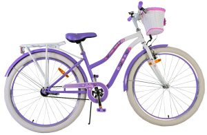 Volare Lovely-S 26 Zoll 36 cm Mädchen Rücktrittbremse Violett/Weiß