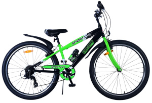 Volare Sportivo 26 Inch Boys 7SP Rim Brakes Green/Black