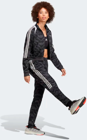 adidas Tiro Suit-Up Lifestyle trainingsbroek dames zwart/grijs