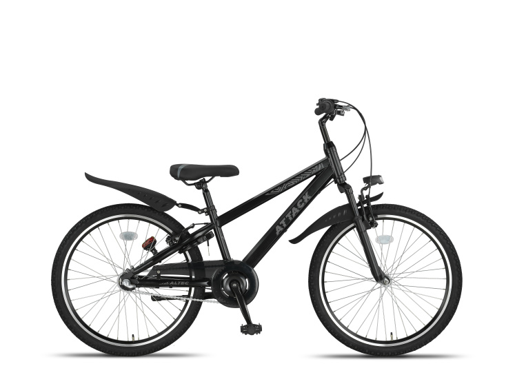 Altec Attack MTB 24 Zoll Junior 3G Felgenbremse Schwarz