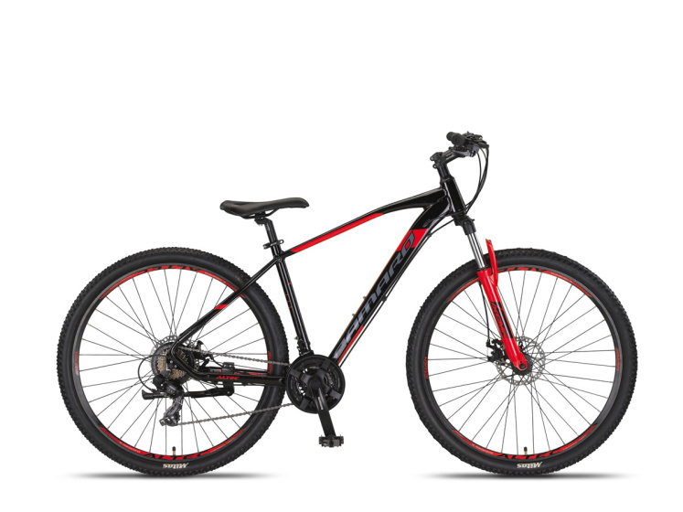 Altec Camaro MTB 27.5 Inch 45 cm Unisex 21V Mechanische schijfrem Zwart/Rood afbeelding