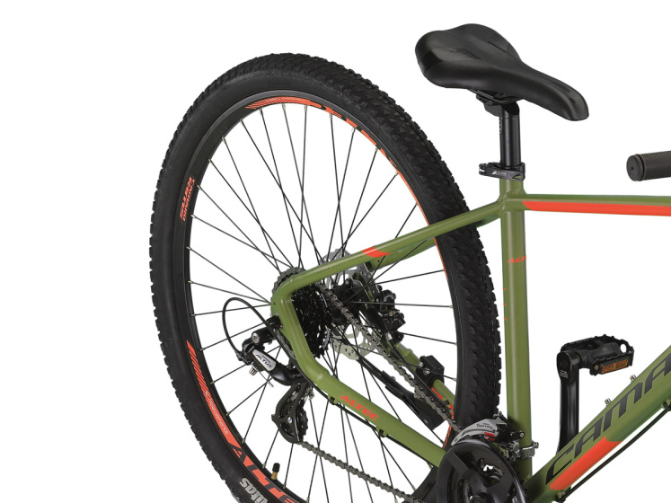 Altec Camaro MTB 27.5 Inch Unisex 24SP Hydraulic Disc Brake Army Green/Red