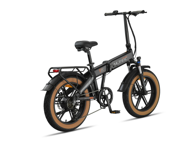 Altec Cross Fatbike Vouwfiets 20 Zoll Unisex 7G Scheibenbremse Mattschwarz