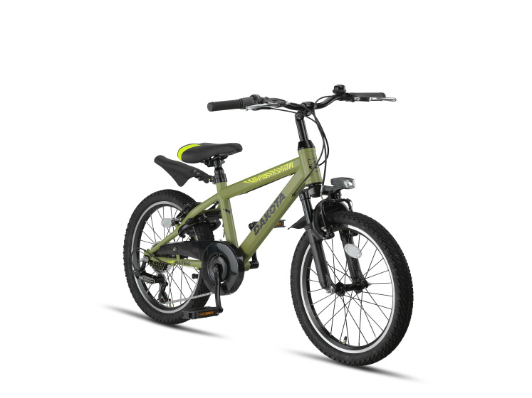 Altec Dakota MTB 20 Inch Junior 7SP Rim Brakes Army Green