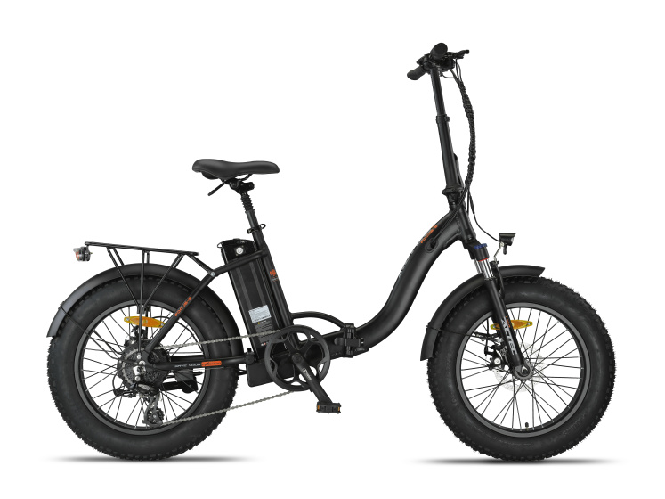 Altec Focus S Fatbike Vouwfiets 20 Inch 42 cm Unisex 8V Terugtraprem Matzwart afbeelding