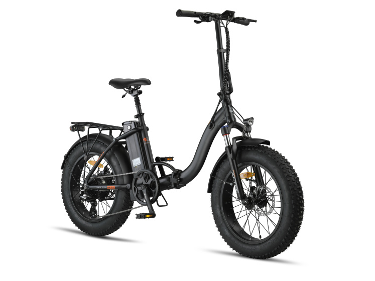 Altec Focus-S Fatbike Vouwfiets 20 Inch Unisex 8SP Coaster Brake Matte black