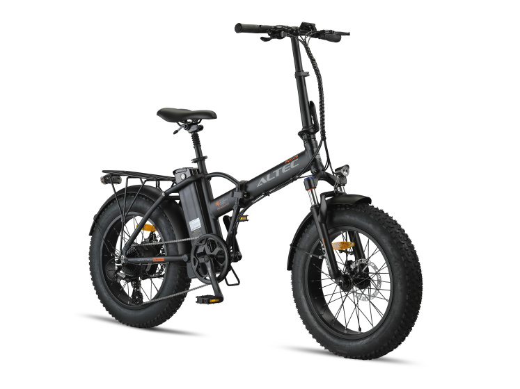 Altec Focus Fatbike Vouwfiets 20 Inch Unisex 8SP Disc Brake Matte black