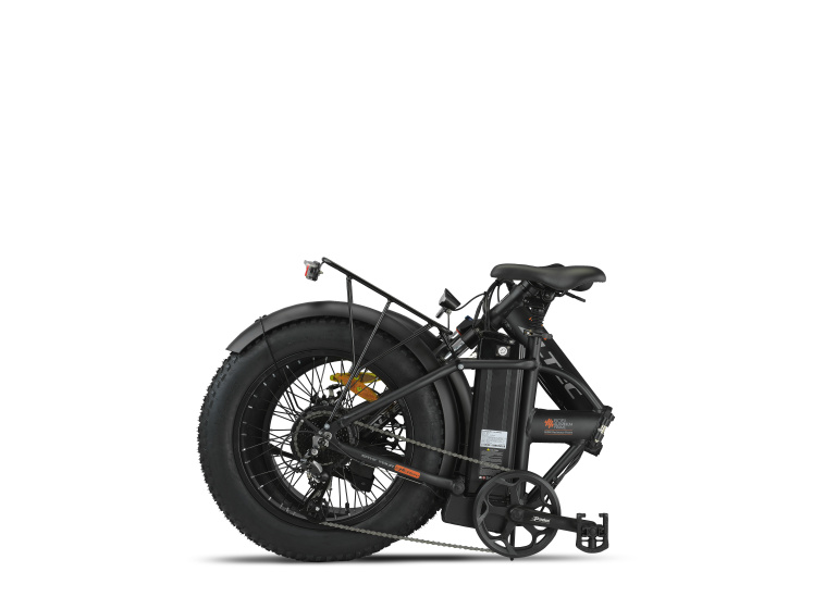 Altec Focus Fatbike Vouwfiets 20 Inch Unisex 8SP Disc Brake Matte black
