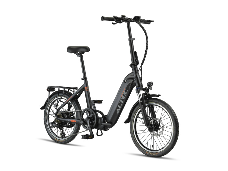 Altec Legend Vouwfiets 20 Zoll Unisex 7G Scheibenbremse Mattschwarz